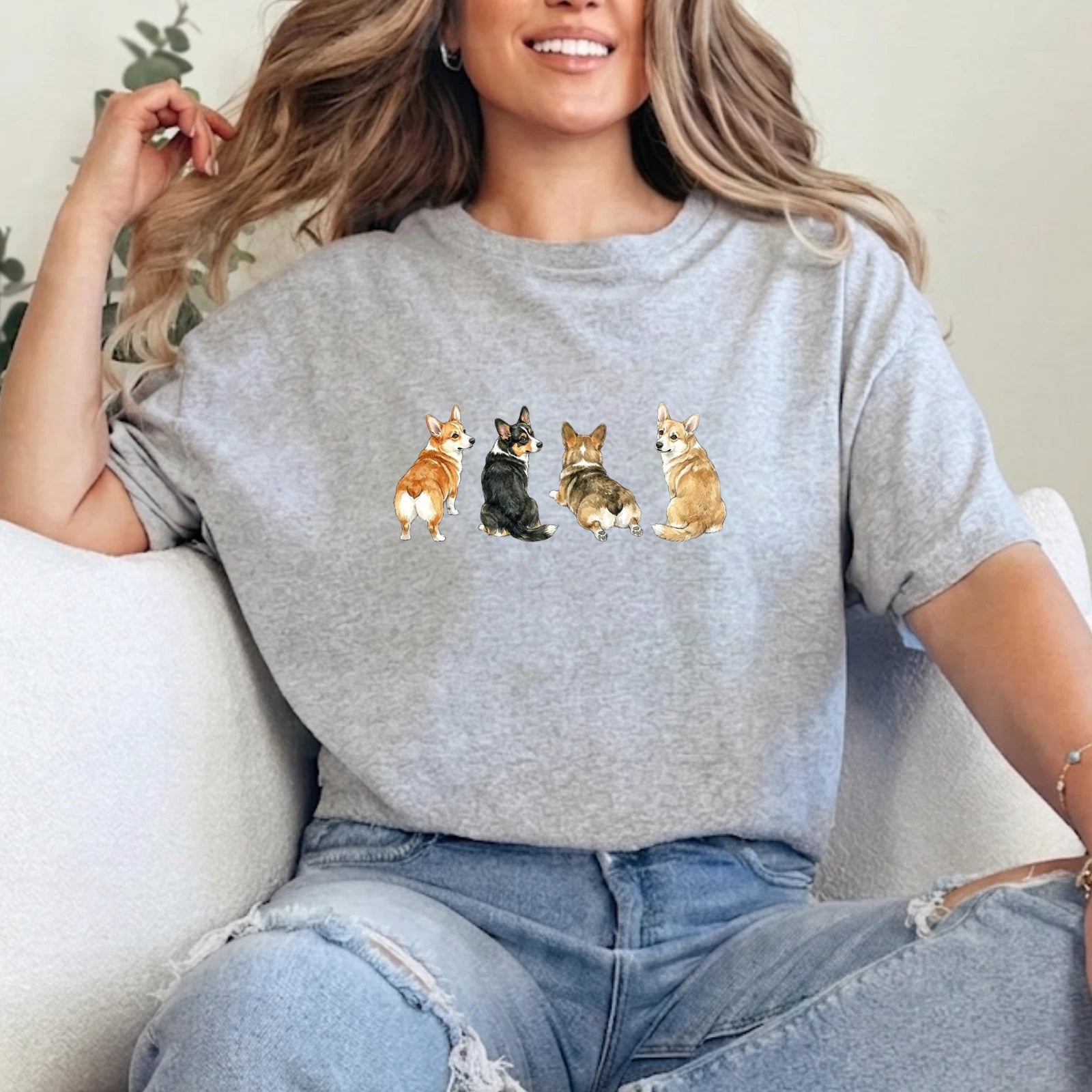 Cute Corgi Lover Dog shirt Mom Corgi Lover Gift Tee