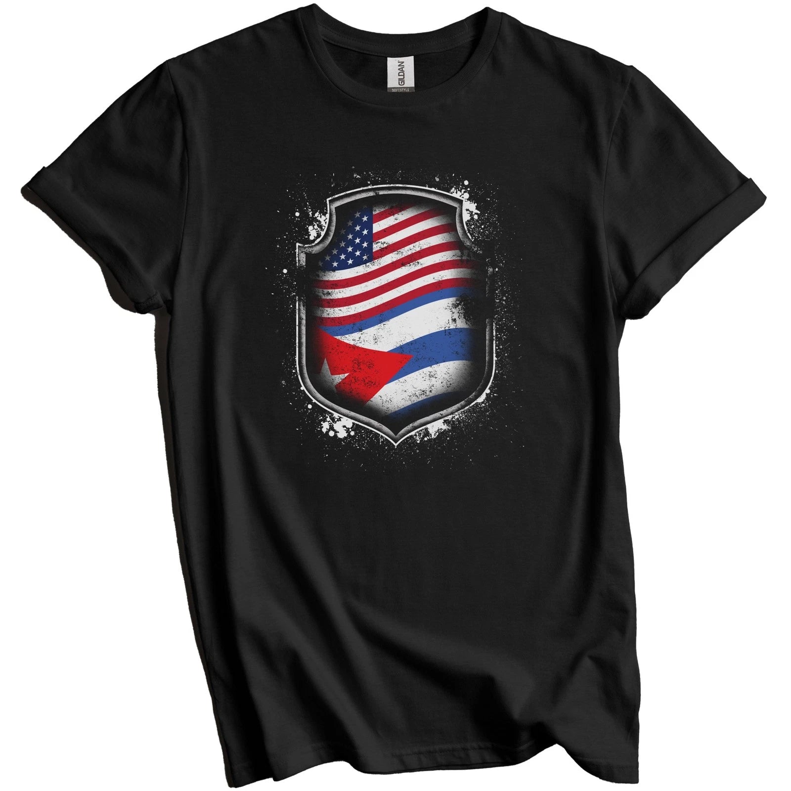 Cuban American Shirt Flags Of Cuba and America T-Shirt