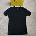 Calvin Klein Men's Black V-Neck T-Shirt Short Sleeve Cotton Classic Fit Size M