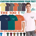 Personalisiert Maßarbeit Bestickt Nur Ts Awdis The 100 Modern Fit T-Shirt SPORTS