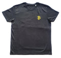 Bitcoin T Shirt Large Black CryptoCurrency Cotton Embroidery Postage Available