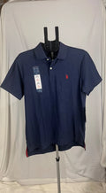 US Polo Assn. Men’s Blue Collar Top Size M Casual Polo Shirt Stylish Classic