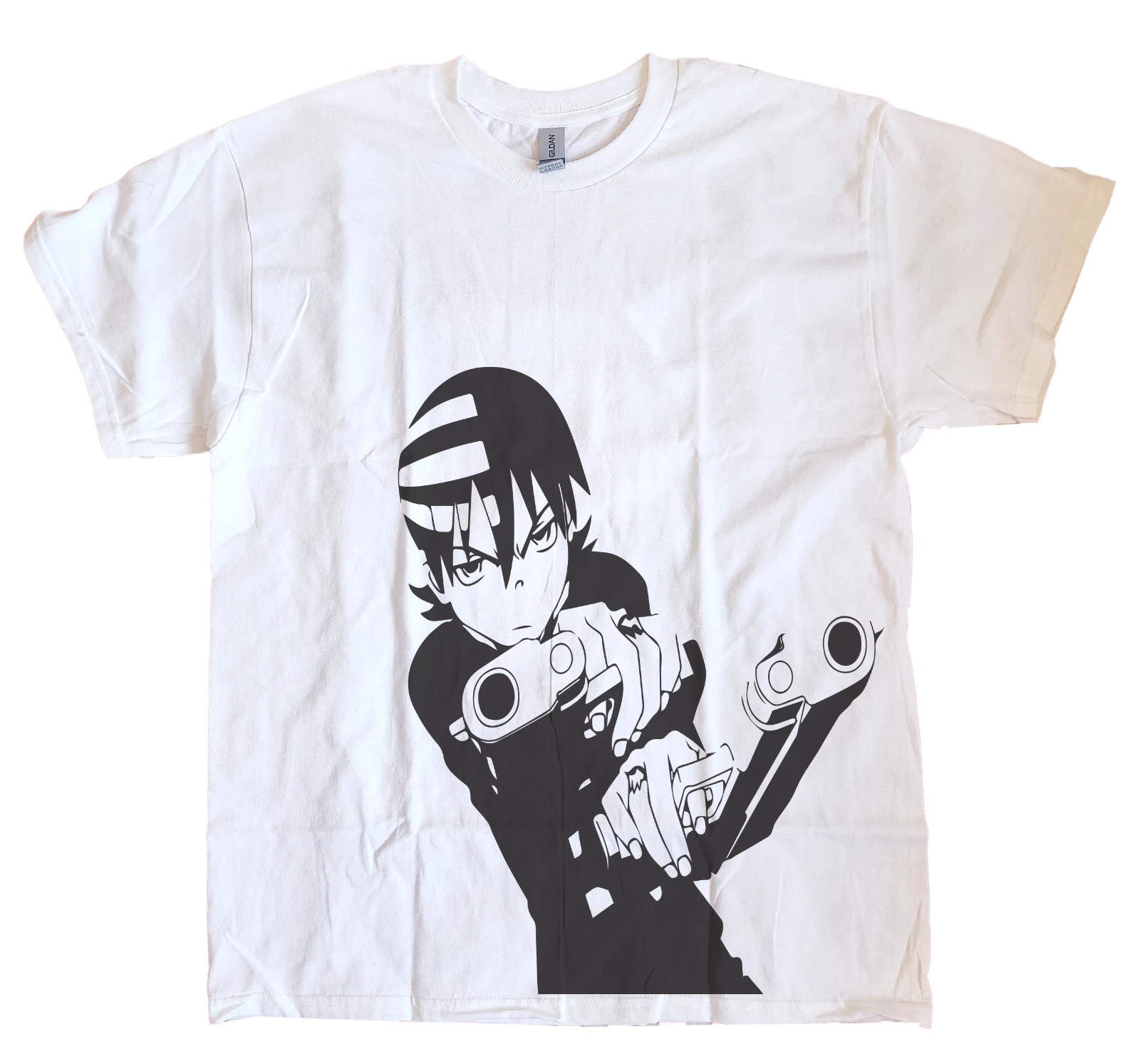 Soul Eater Death the Kid Anime Retro Graphic T- Shirt Tee Unisex Apparel