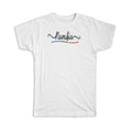 Gift T-Shirt : Namibia Flag Colors Namibian Travel Expat Country Minimalist