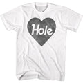 Hole Black & White Heart Courtney Love Men's T Shirt Grunge Band Music Merch