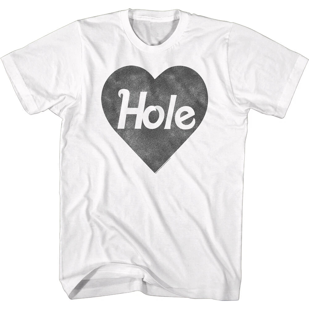 Hole Black & White Heart Courtney Love Men's T Shirt Grunge Band Music Merch