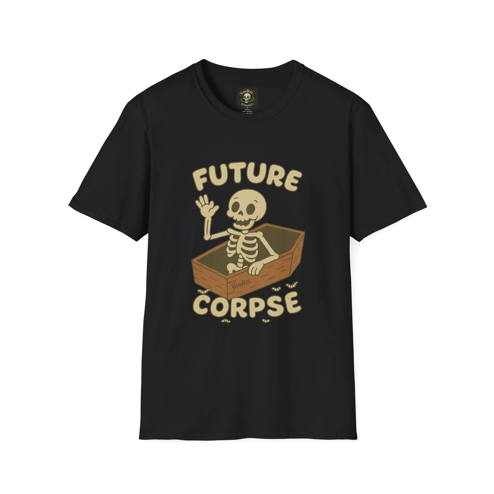 Future Corpse T-Shirt | Halloween coffin design