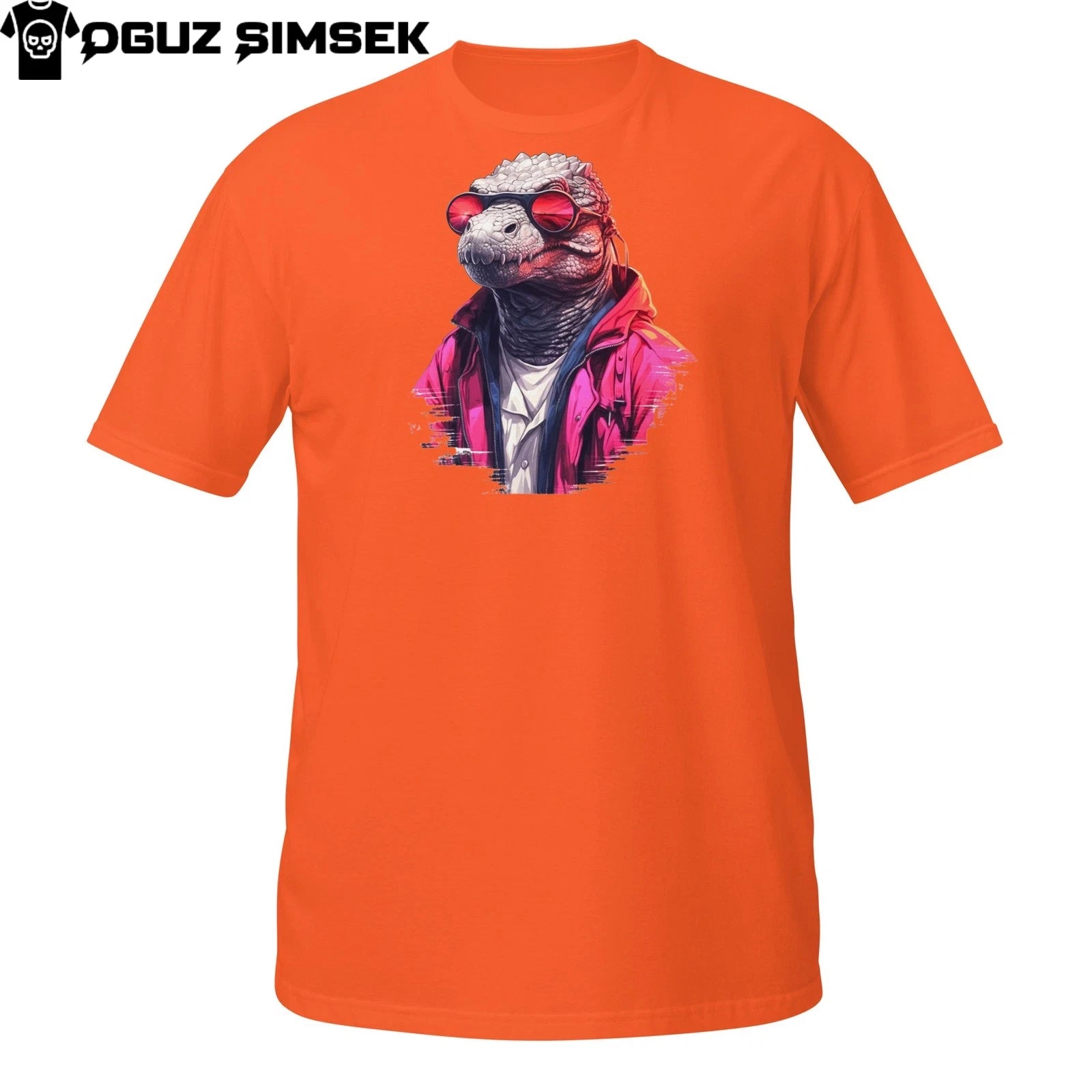 Streetwear Lizard T-Shirt – Cool Reptile in Hoodie & Sunglasses