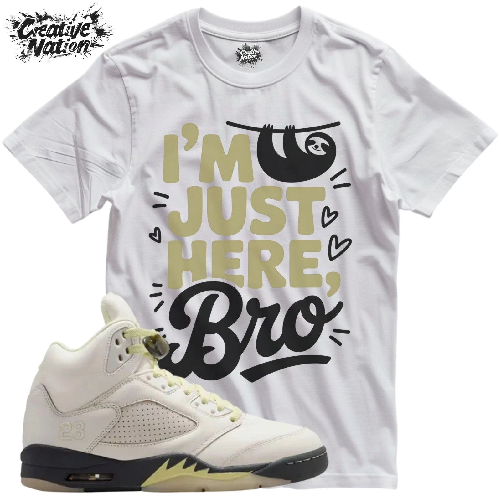 Shirt To Match 5 Luminous Green Unisex Tee Sneaker Shirt Funny Shirt