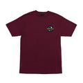 Santa Cruz Roskopp Iris Short Sleeve Heavyweight T-Shirt Maroon