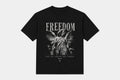 Freedom Angel Statue T-Shirt Dark Aesthetic Graphic Tee Vintage Black UK