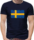 Schweden Grunge Stil Flagge - Herren - Schwedische Country Reise Flaggen