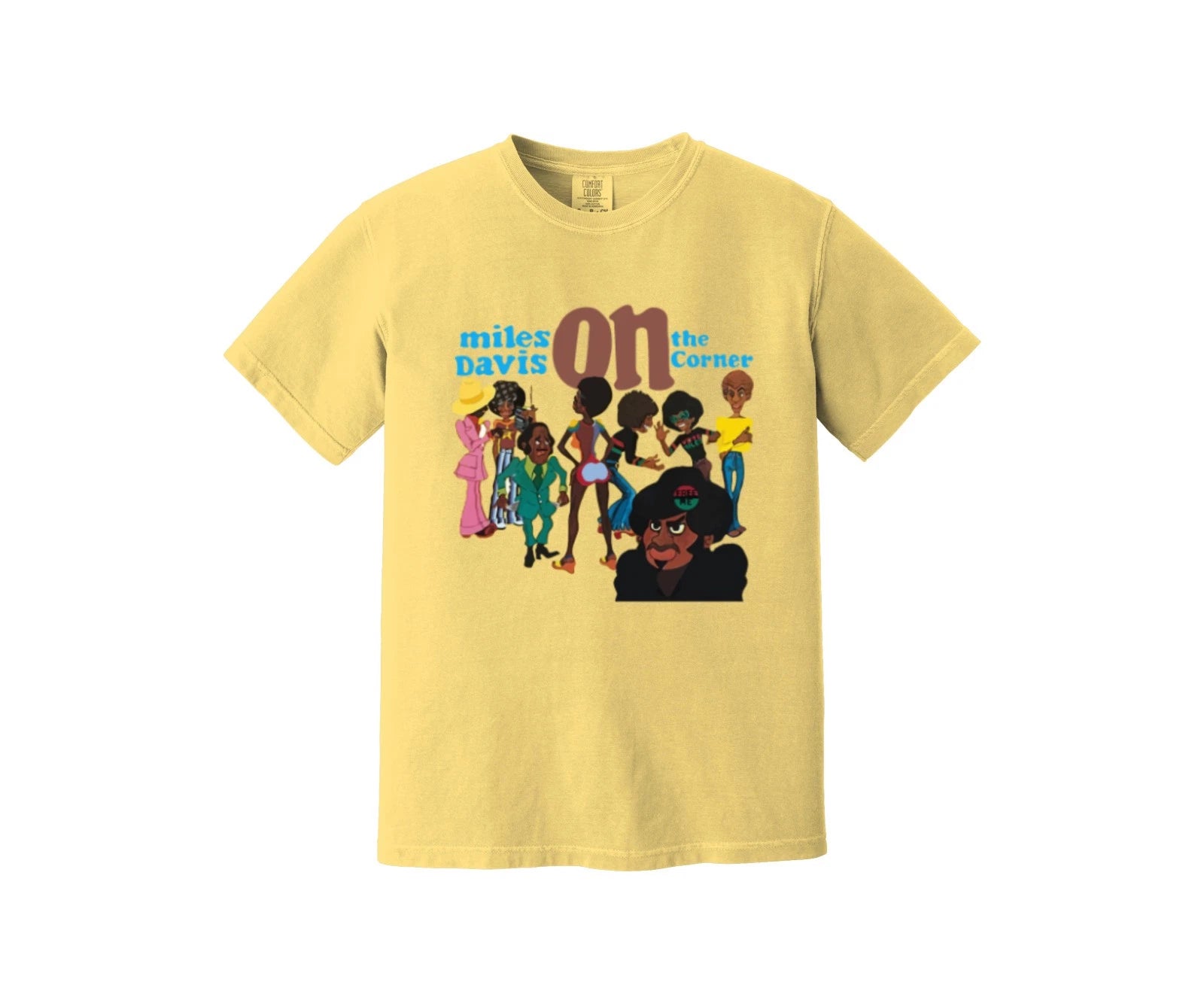 Miles Davis Heavyweight T Shirt - Miles On The Corner - Jazz Music Art, Columbia