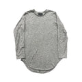 PacSun Long Sleeve Tee Mens Medium Grey Marled Curved Hem Longer Fit Streetwear