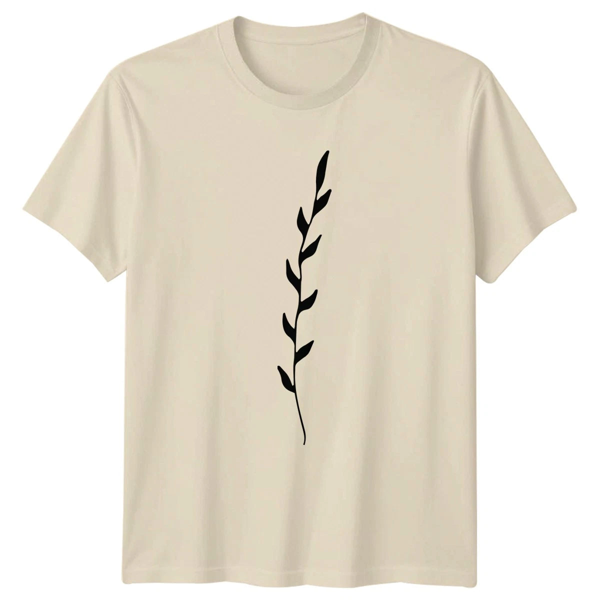 Minimalist Botanical Vine Leaf Design T-Shirt Vine Art Nature