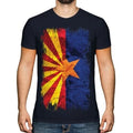 Arizona State Grunge Flagge Herren T-Shirt Arizonan Arizonian Geschenk