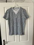 C&A Urban District Men’s Black & White Striped 100% Cotton T-Shirt - Size M