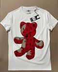 Men's Designer Rhinestone Graphic Teddy Bear T-Shirt