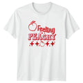 Feeling Peachy Womens T-Shirt Retro Aesthetic Lifestyle Birthday Gift For Her