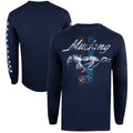 Ford Mustang Men's T-Shirt Stripes Long Sleeve Top - New