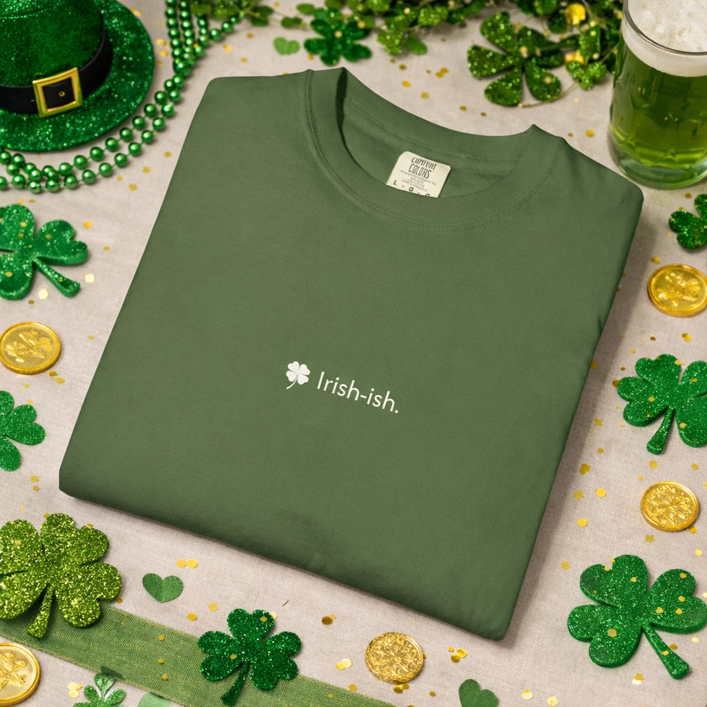 Irish-ish Shamrock Minimalist Tee Unisex St Patricks Day Paddys Pattys T-shirt