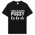 Unisex T-shirt with cute kitten print, a fun gift for cat lovers, sizes S-5XL.