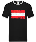 Österreich Grunge Flagge - Herren Ringer - Österreicher Wien Country City