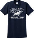 Navy Walrus Team The Only Easy Day Is Every Day Funny Unisex T-Shirt (S-5X)