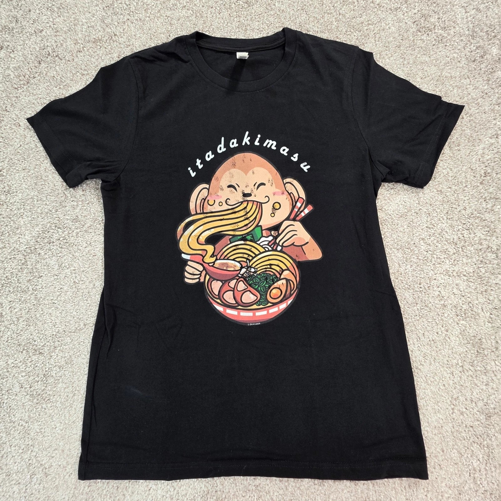 BOX LUNCH  T Shirt Ramen Noodles Japanese Aesthetic Medium