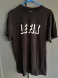 Le Fix - Black T Shirt Copenhagen street style Art Graffiti Cotton Size Medium