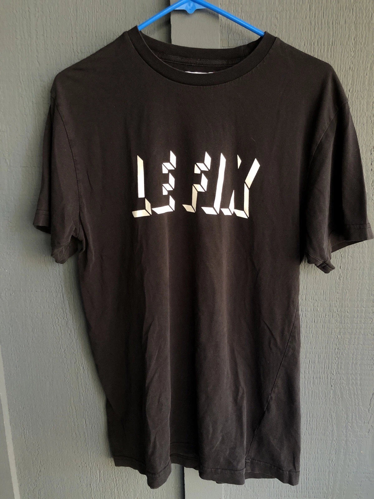 Le Fix - Black T Shirt Copenhagen street style Art Graffiti Cotton Size Medium