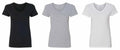 Faded Glory Women's 100% Cotton T-Shirt Blank Short Sleeve Plain Tee L-2XL