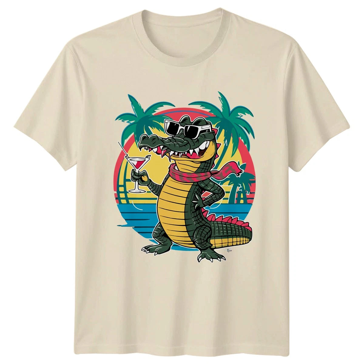 Cool Crocodile Tropical Party Animal T-Shirt Animal Lover Birthday Gift