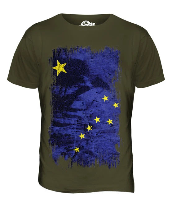 STATE OF ALASKA GRUNGE FLAG MENS T-SHIRT TEE SHIRT XS S M L XL 2XL 3XL