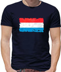Luxembourg Grunge Style Flag - Mens T-Shirt - Country Love Live Town City