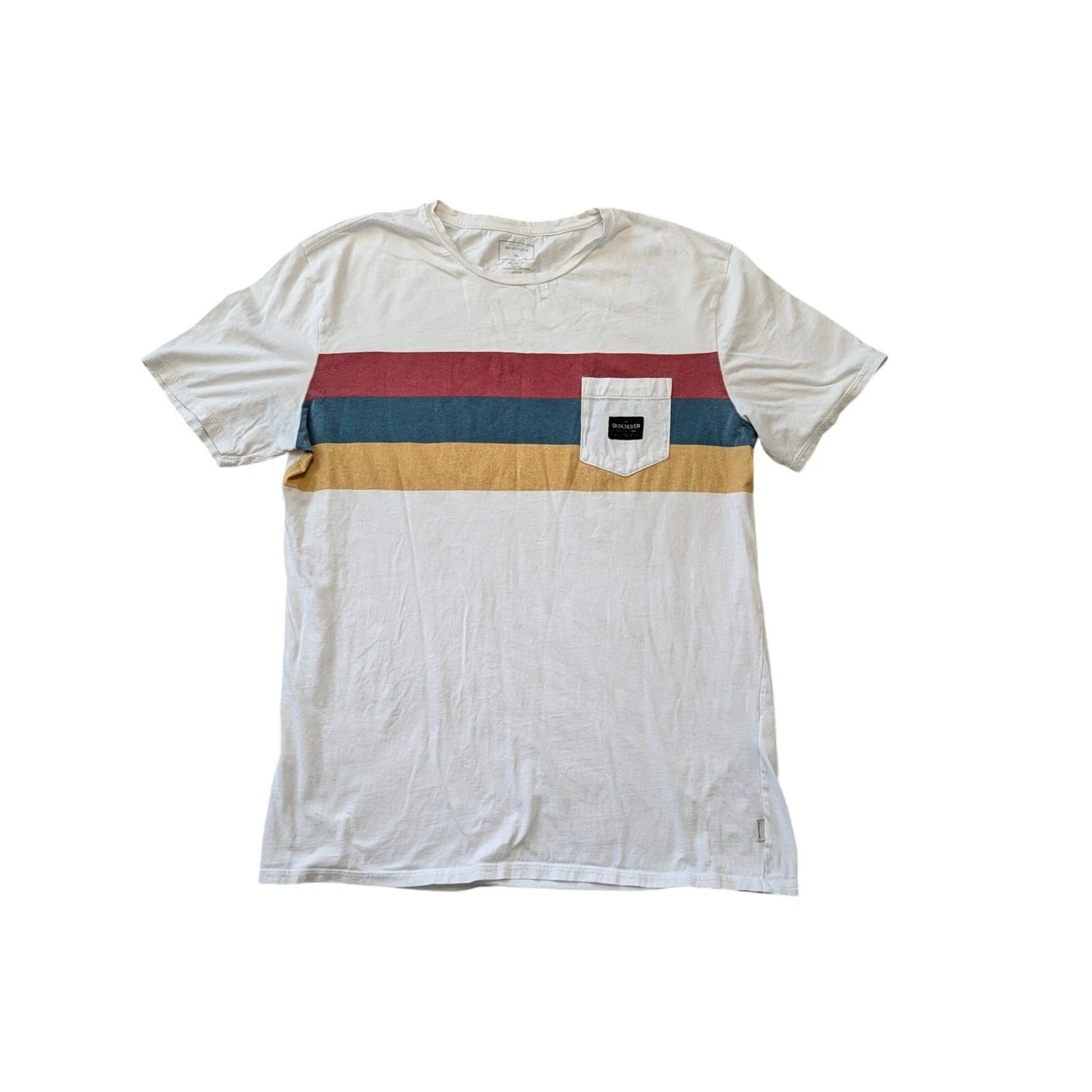 QUIKSILVER Mens T-Shirt, SIZE XL; Modern Fit; 100% Cotton; surfer