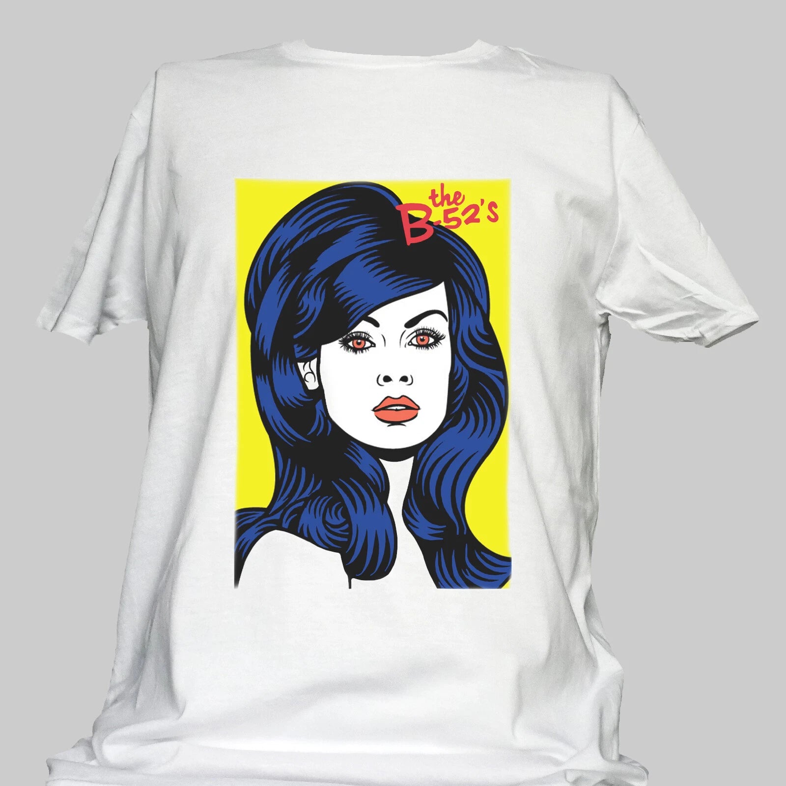 The B-52'S Punk Rock Rockabilly Short Sleeve White Unisex T-shirt S-3XL