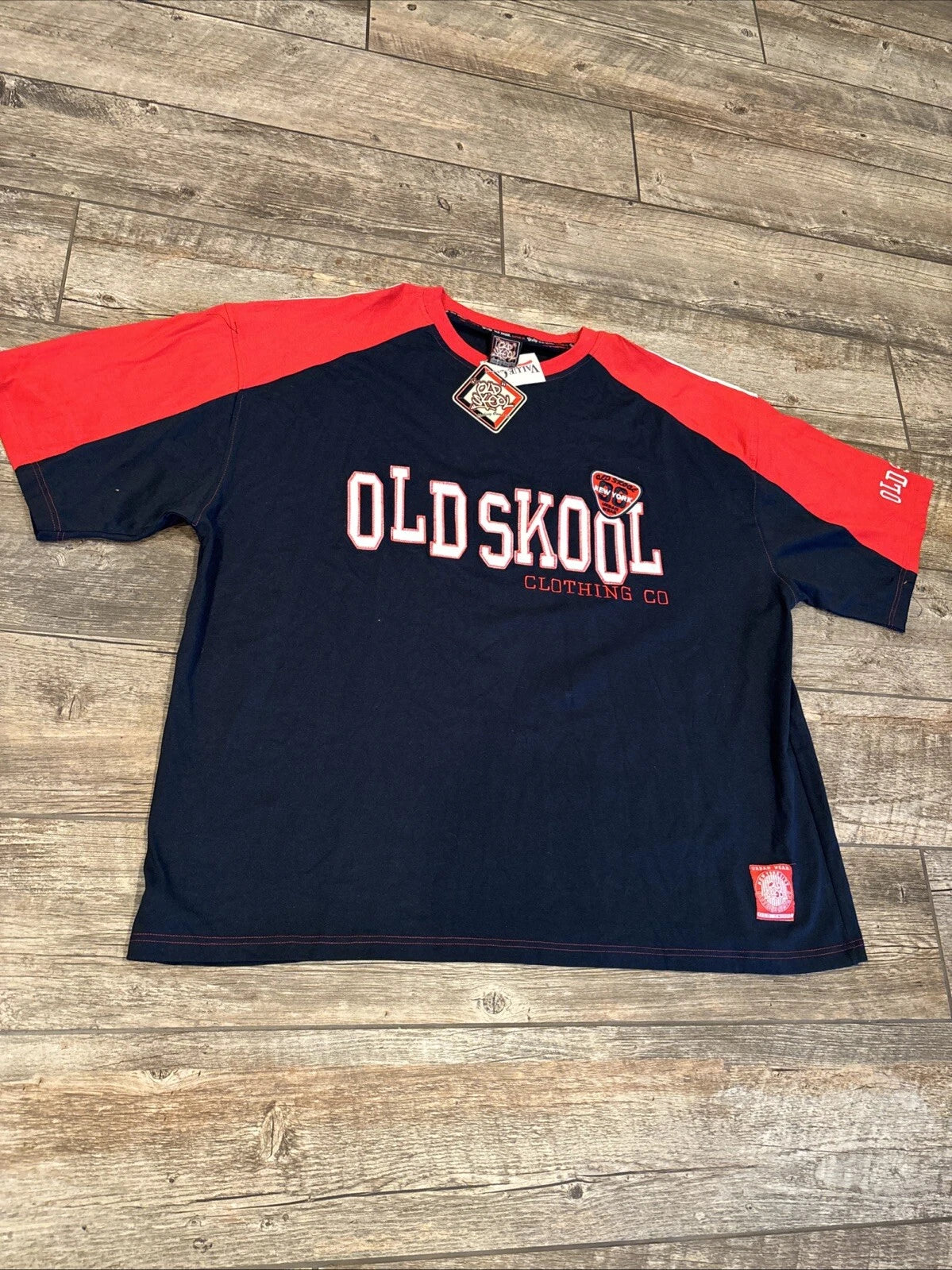 Old Skool Urban Wear Shirt 5XL Blue And Red Hip Hop New Vintage