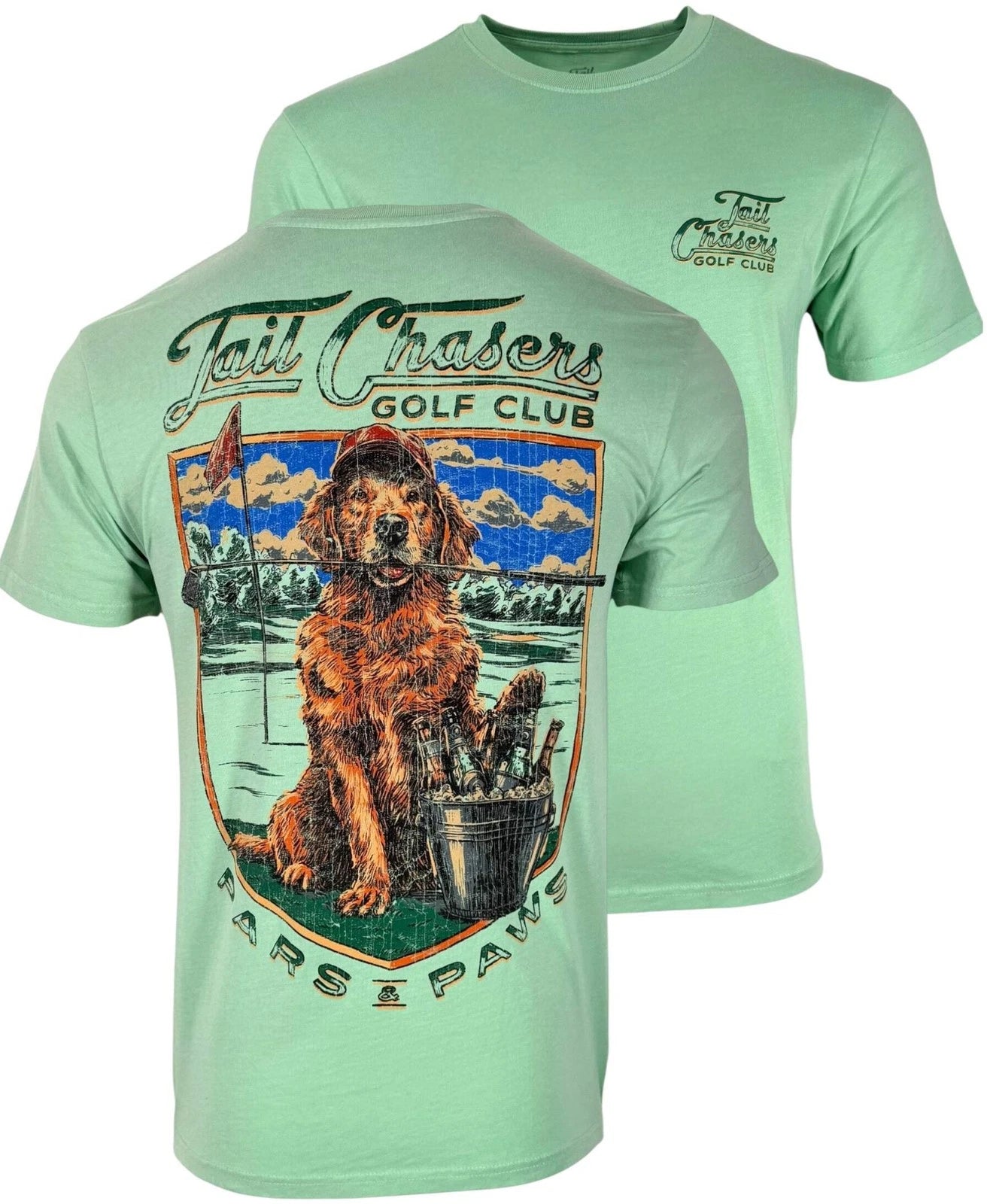 Tail Chasers Club Men’s T-shirt Pars & Paws
