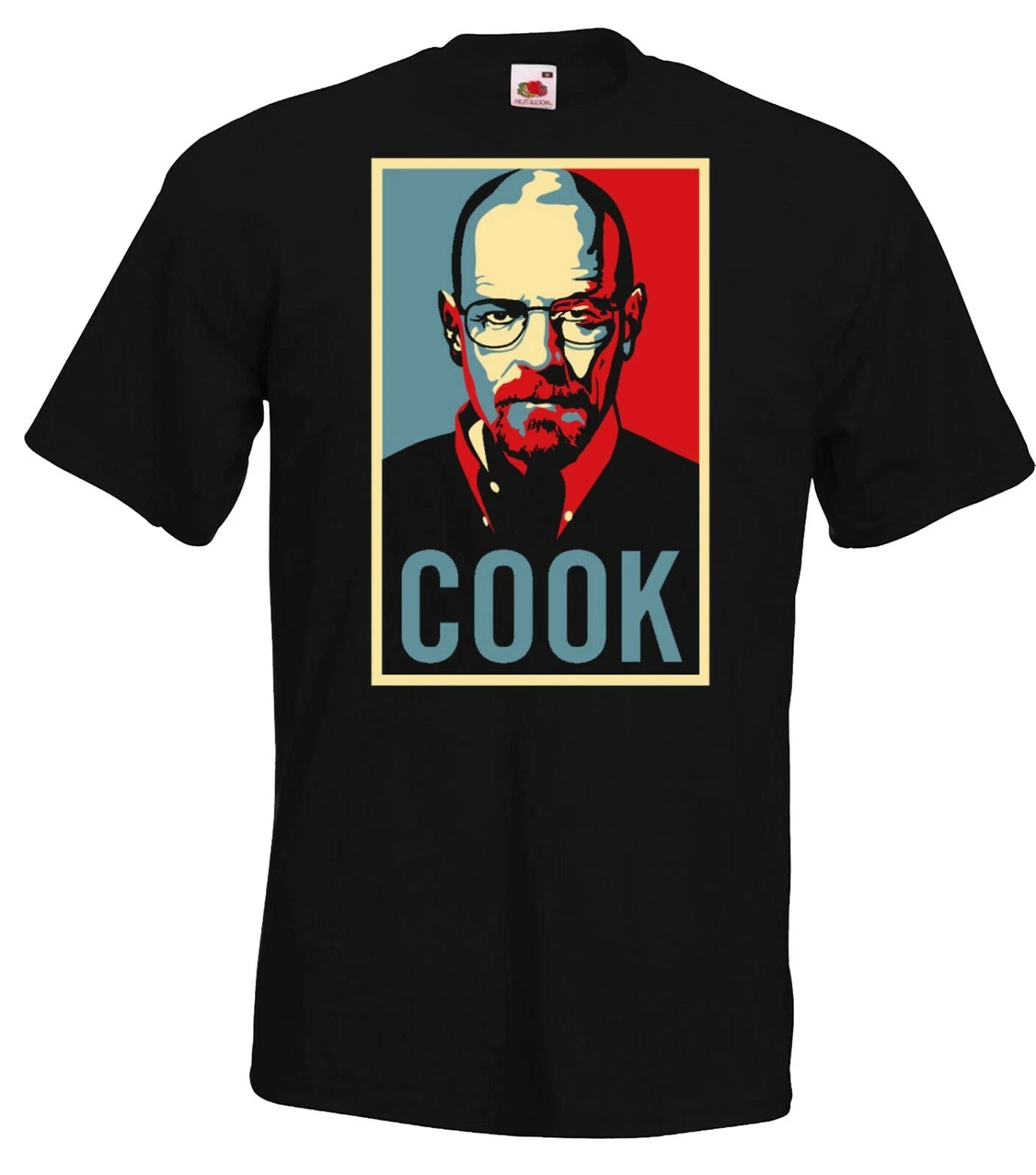 Youth Designz Men's T-Shirt COOK Print Logo Bad Walter Breaking White Slogan
