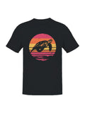 Vintage Sunset Sea Turtle Art Men's T-shirt