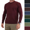 True Classic Men's T-Shirt Waffle Collection Modal Tee, Crew Neck, Long Sleeve