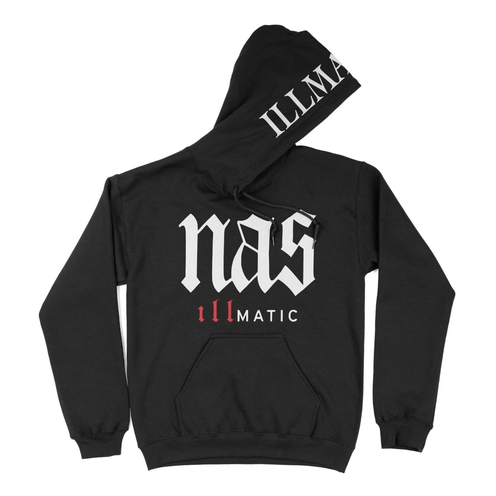 Nas Illmatic Men's Hoodie 90's Hip Hop Rapper Graphic Design Sizes S-4XL