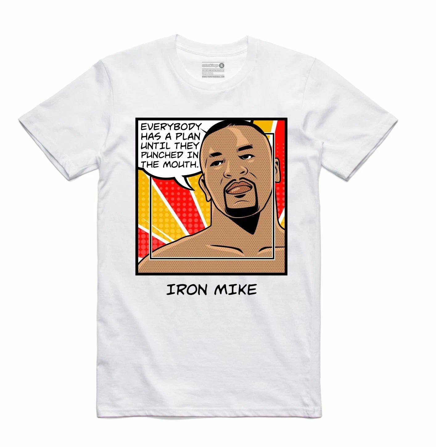 NEW Streetwear on Demand COMIC STYLE BOXING LEGEND WHITE Tee Shirt SM-3XLARGE