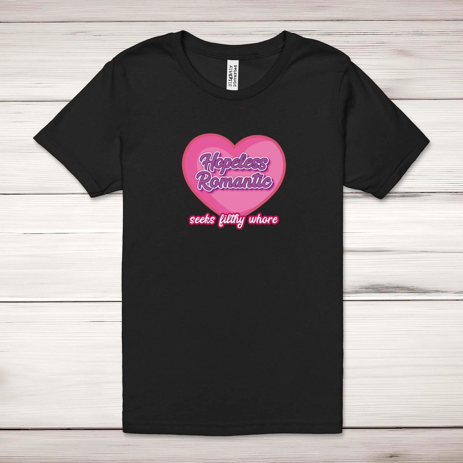 Hopeless Romantic Adult T-Shirt