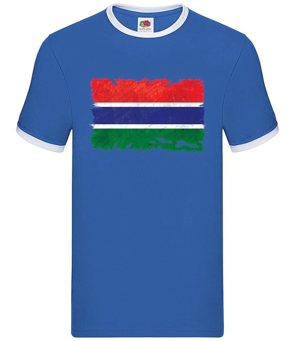 The Gambia Grunge Stil Flagge - Herren Ringer - Banjul Country Reise Flaggen