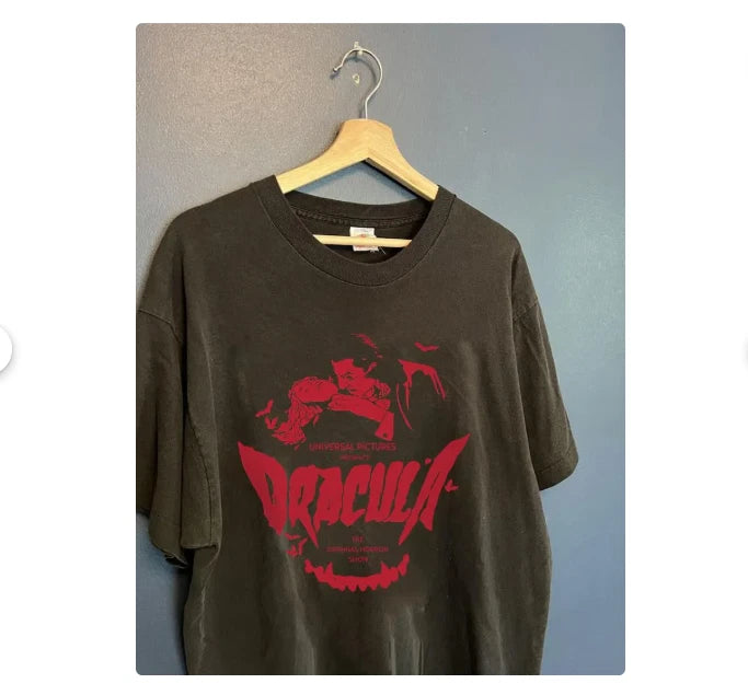 Vintage Halloween Dracula Aesthetic Inpsired Tee