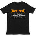 Retired Definition T Shirt,Funny Retirement Gift Unisex Tee,Humorous Dictionary