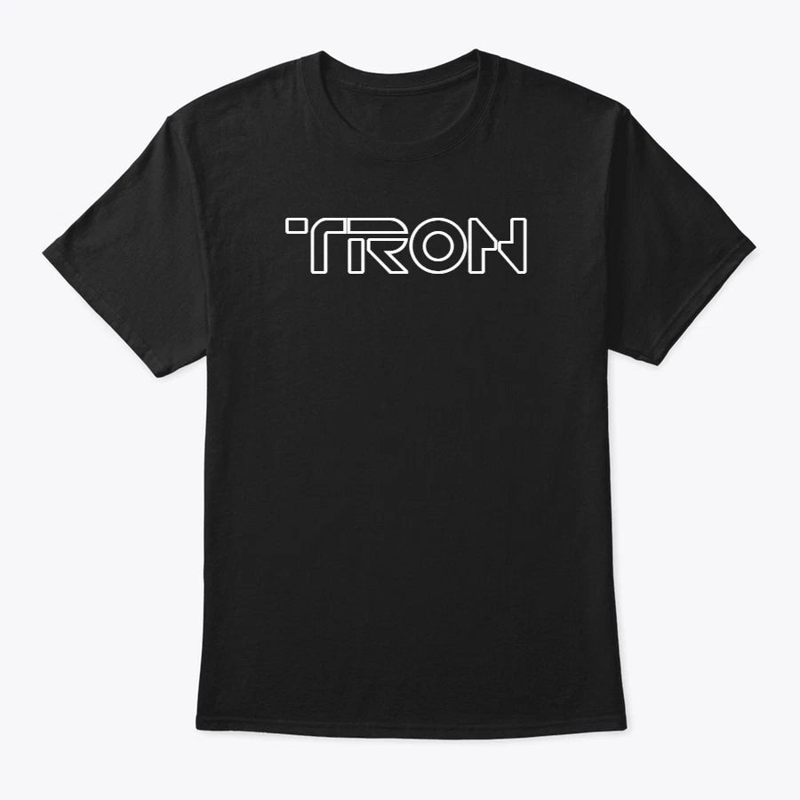 Tron Shirt Tee Tshirt White Logo