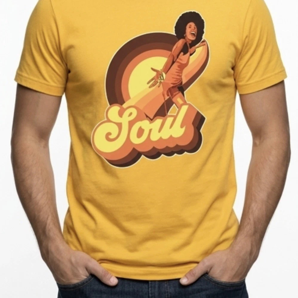 Men’s SOUL Streetwear T-shirt Retro Vibes Street Style